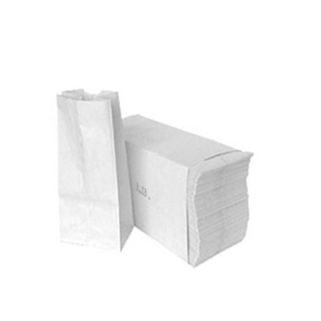 1263 Bolsa Papel No6 blanco 25pz