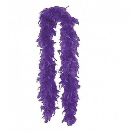 1284 Estola boa plumas MORADO 183cm ZEN AM